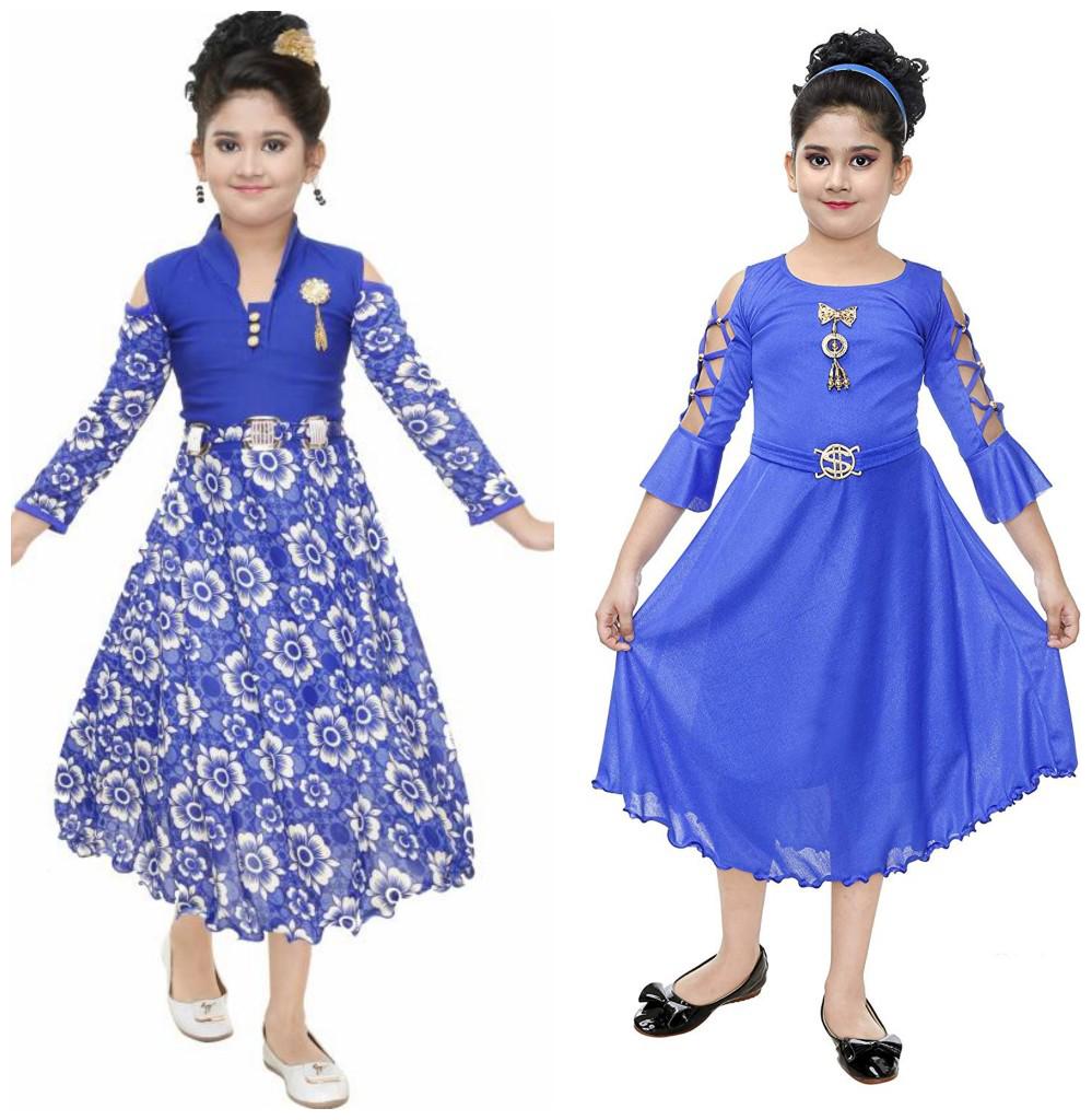 

DIGIMART Partywear Frock Dress For Girl (PACK OF 2)