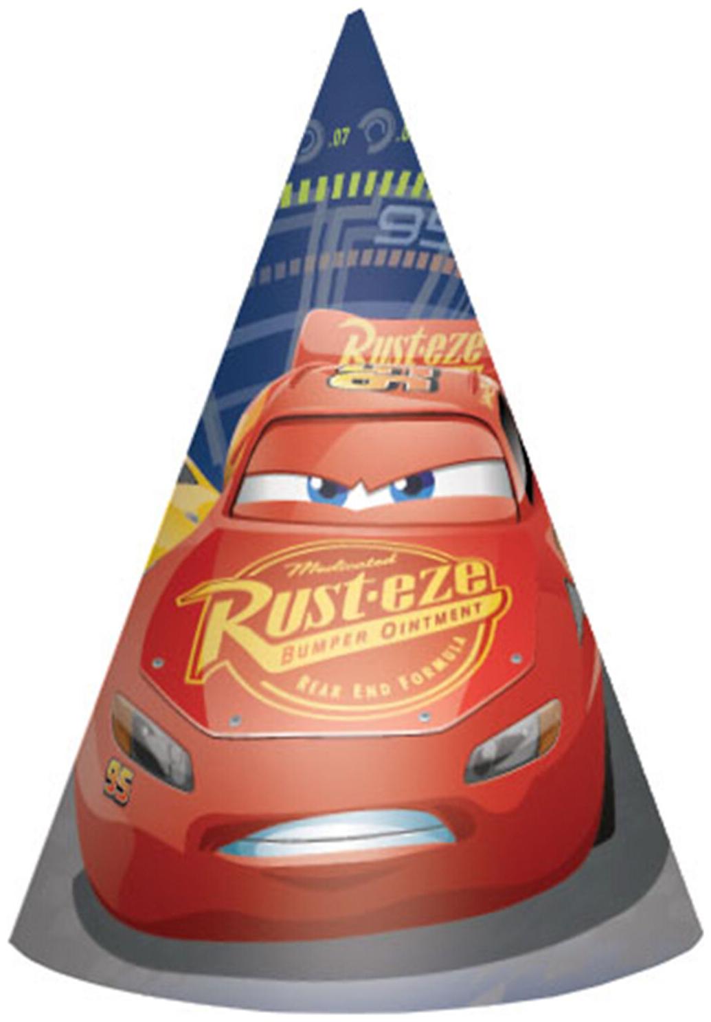 

Disney Cars 6 Paper Cone Hats (8 Pack)