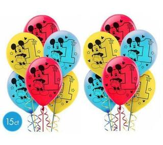 Buy Disney Mickey Mouse 1st Birthday Latex Balloons Party