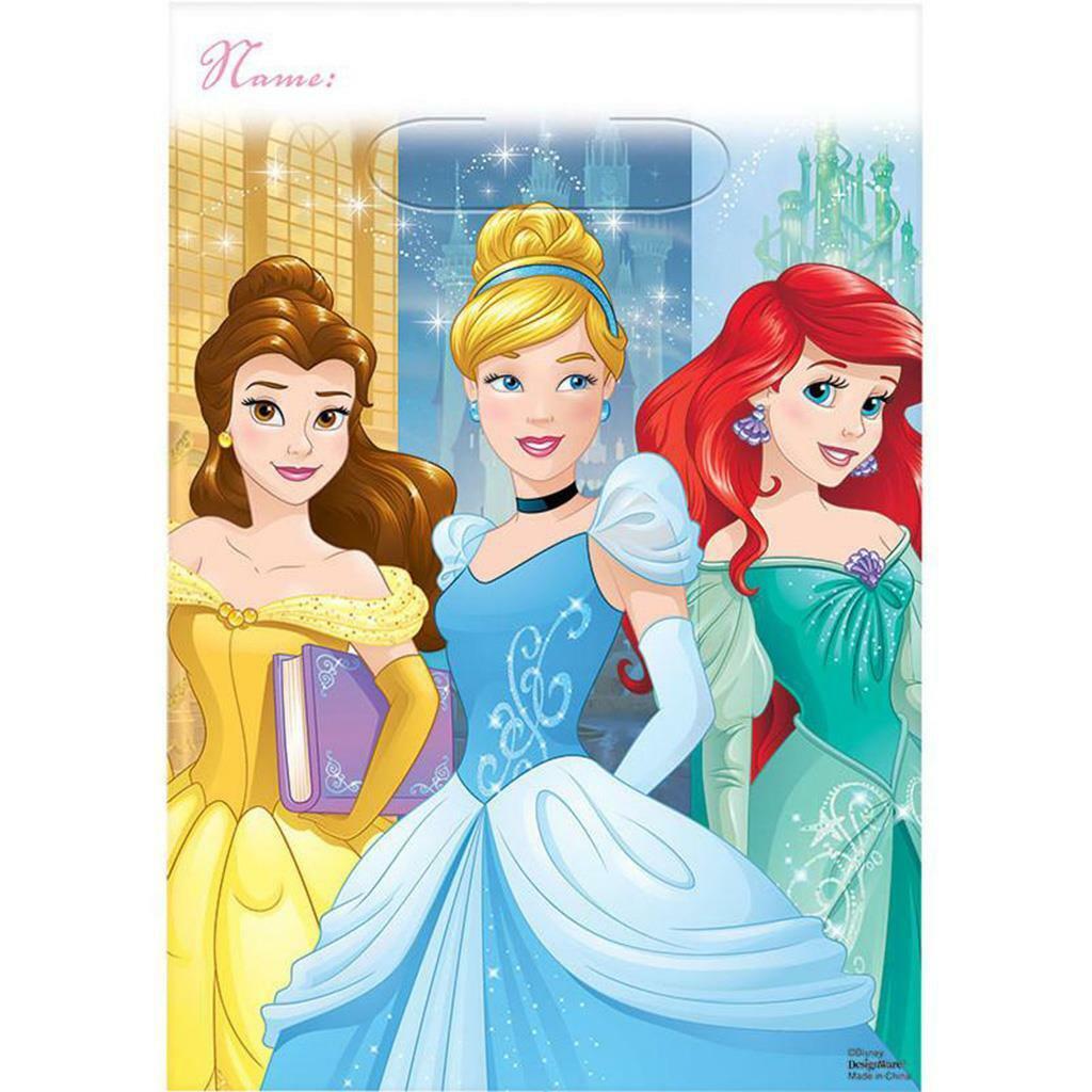 

Disney Princess Dream Big Plastic Treat Loot Bags Birthday Party Supplies 8 Ct