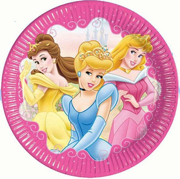 

Disney Princess Jewel Lunch Plates 8 Per Package Birthday Party Supplies