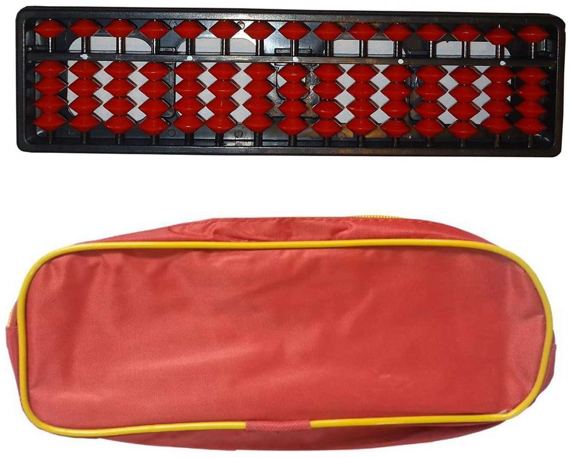 

Djuize Abacus Math Learning kit for Kids 15Rod Brown with Pouch ( Set of 1)