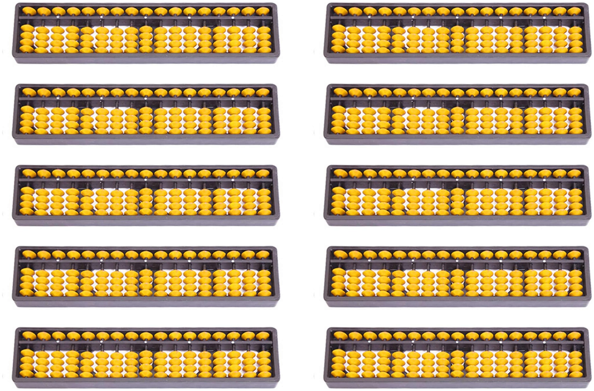 

Djuize Abacus Math Learning kit for Kids 17Rod Yellow (Set of 10)