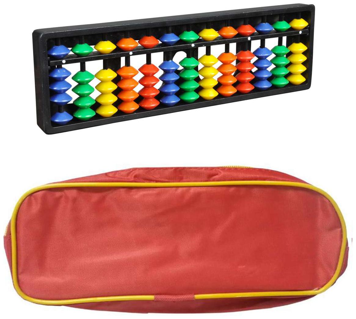 

Djuize Abacus Math Learning kit for Kids 13Rod Multicolour with Pouch ( Set of 3)