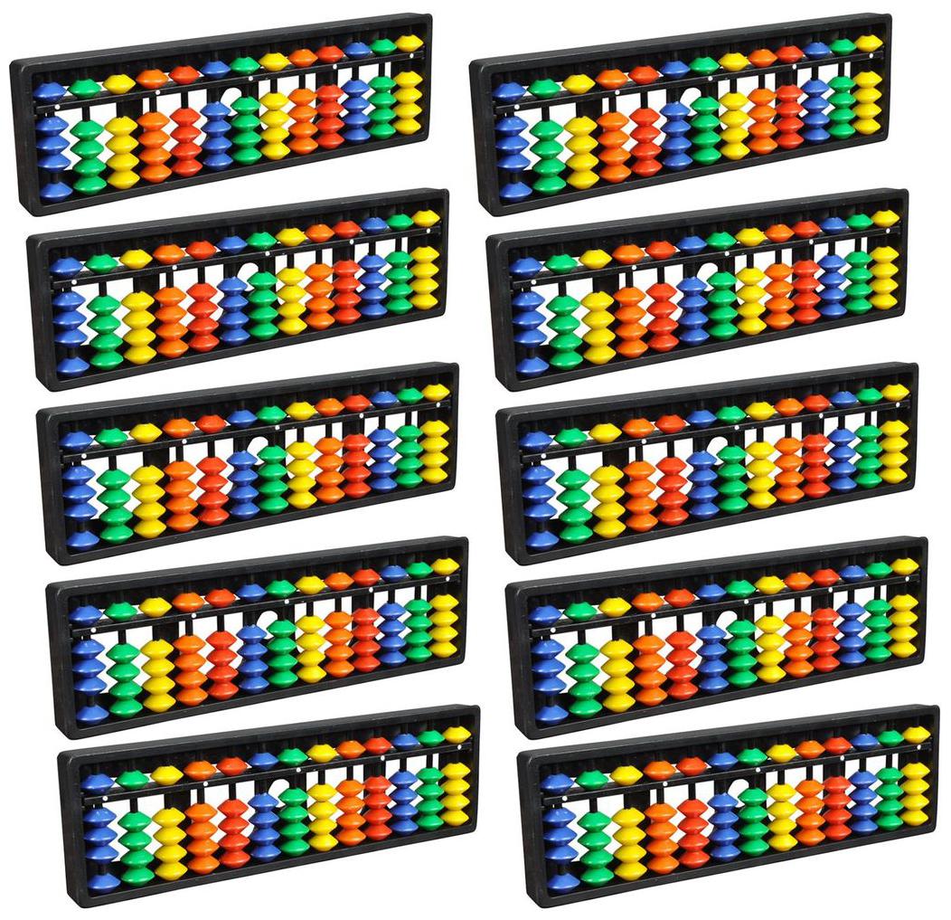 

Djuize Abacus math learning kit for kids multi color 13 rod ( pack of 10 )