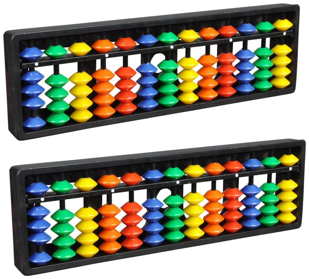

Djuize Abacus math learning kit for kids multi color 13 rod ( pack of 2 )