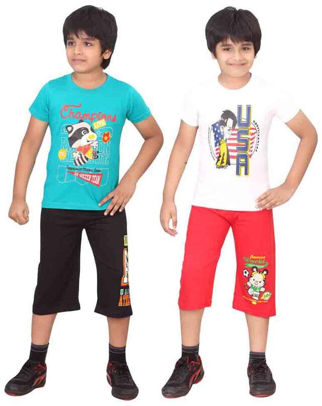 DONGLI BOYS NIGHT SUIT SET (PACK OF 2)