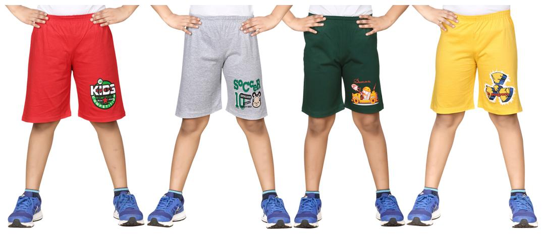 

DONGLI BOYS PRINTED SHORTS (PACK OF 4)