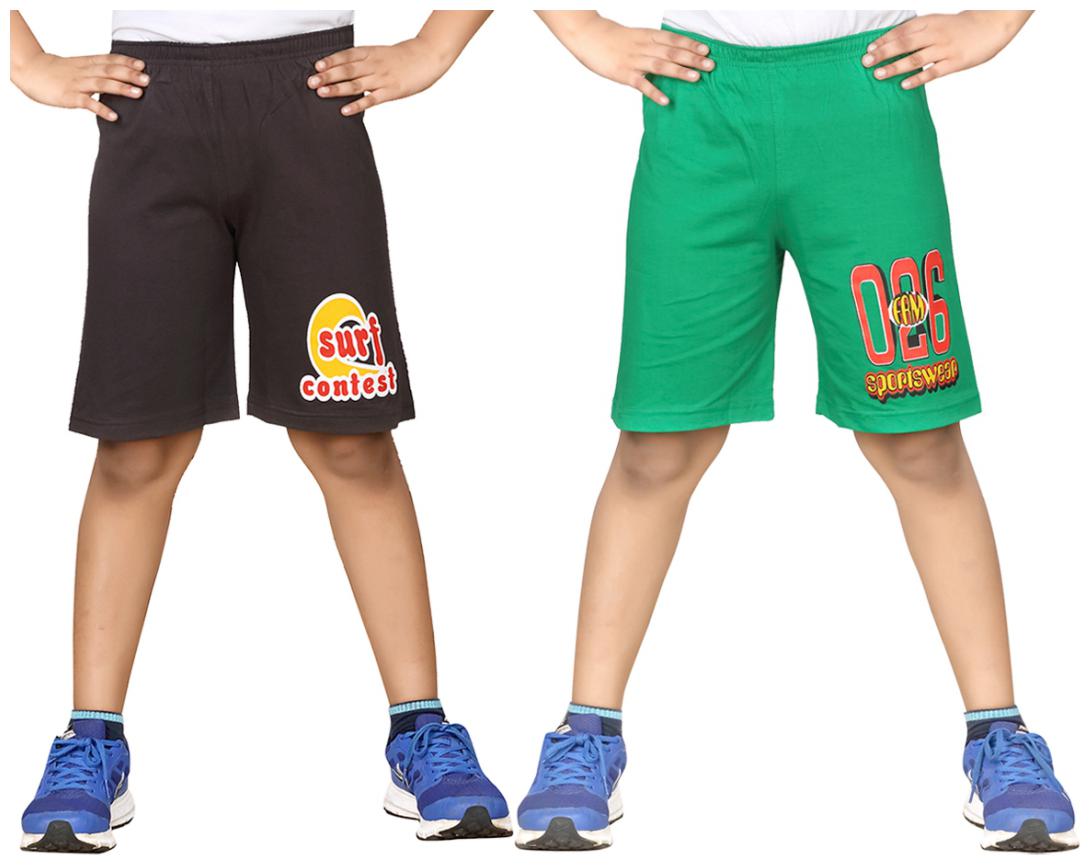

DONGLI BOYS PRINTED SHORTS (PACK OF 2)
