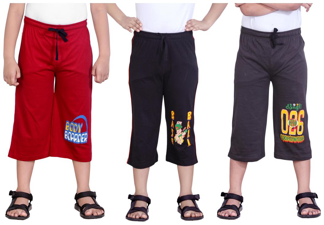 

DONGLI BOYS PRITNED THREE FOURTH (PACK OF 3)