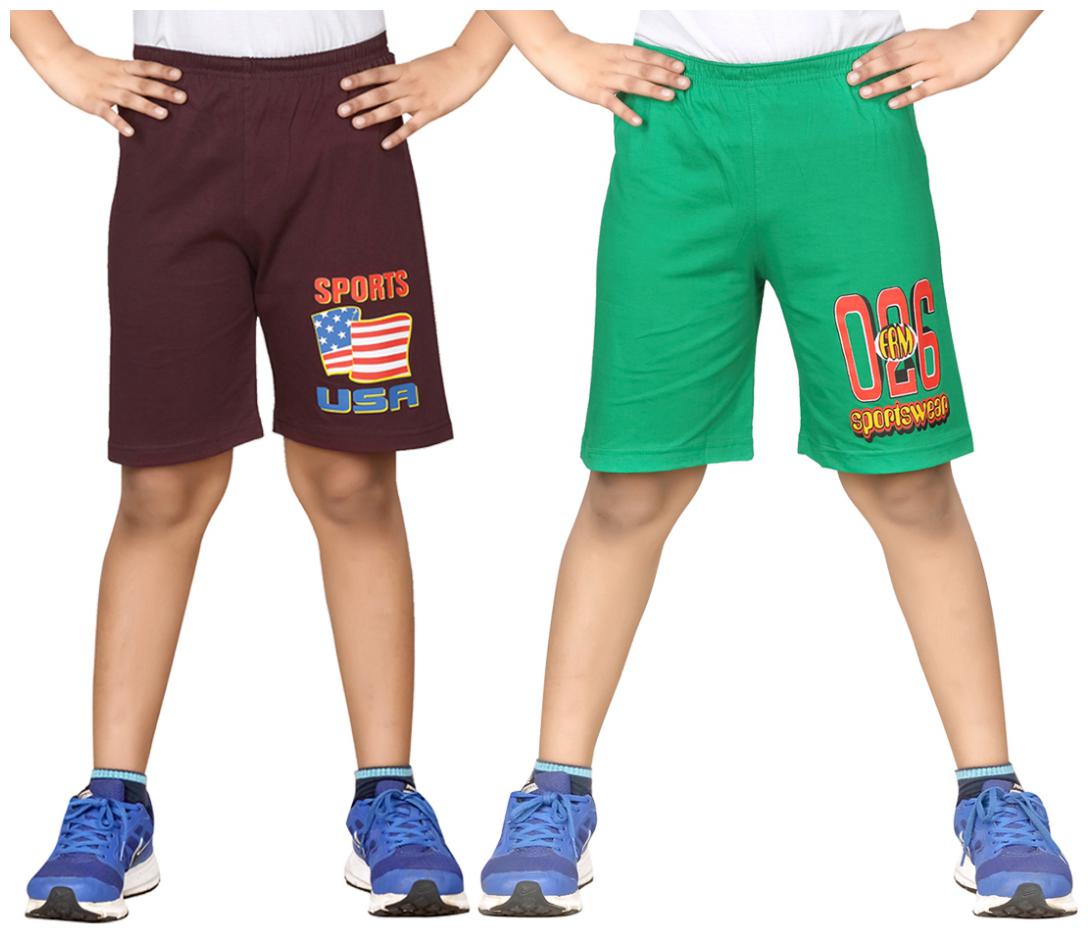 

DONGLI BOYS PRINTED SHORTS (PACK OF 2)