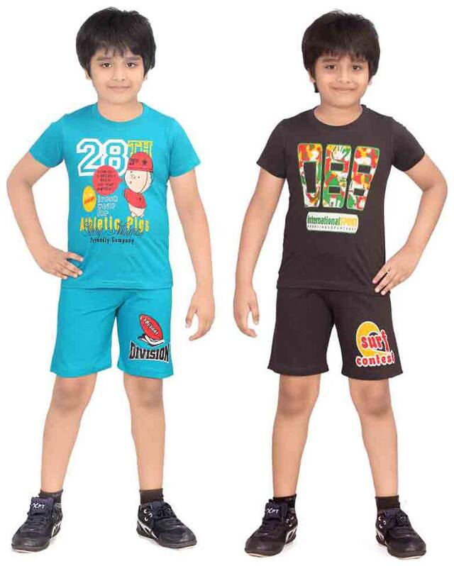 DONGLI BOYS NIGHT SUIT SET ( PACK OF 2)