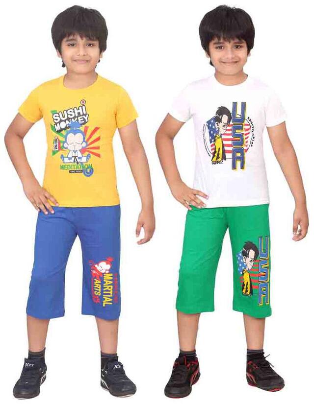 DONGLI BOYS NIGHT SUIT SET (PACK OF 2)