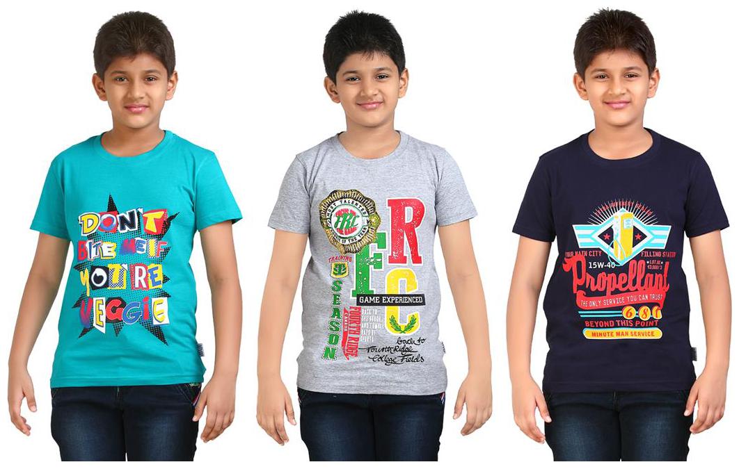 

Dongli Boy Cotton Solid T-shirt - Multi