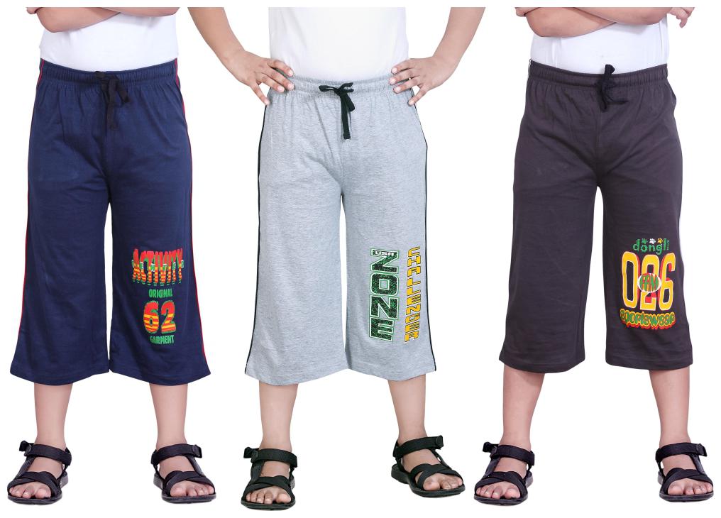 

DONGLI BOYS PRITNED THREE FOURTH (PACK OF 3)