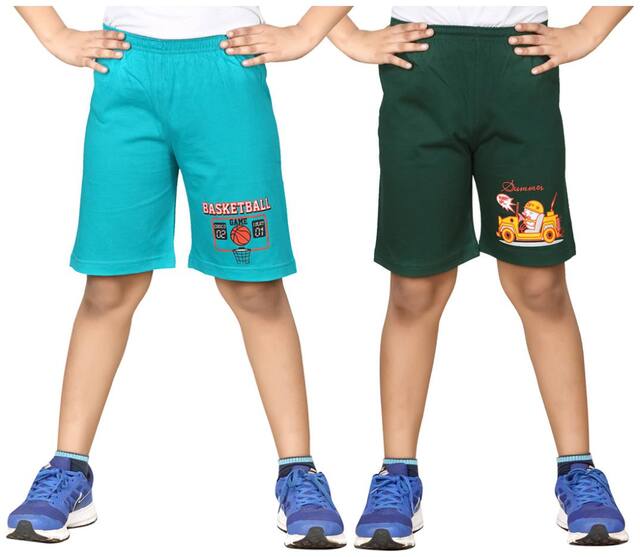 DONGLI BOYS PRINTED SHORTS (PACK OF 2)