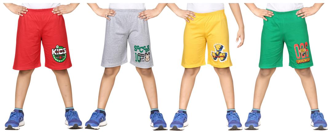 

DONGLI BOYS PRINTED SHORTS (PACK OF 4)