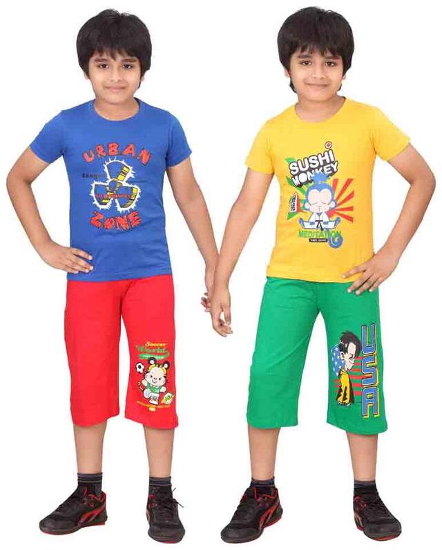 DONGLI BOYS NIGHT SUIT SET (PACK OF 2)