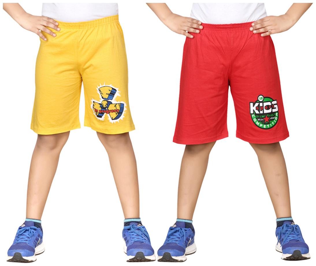 

DONGLI BOYS PRINTED SHORTS (PACK OF 2)