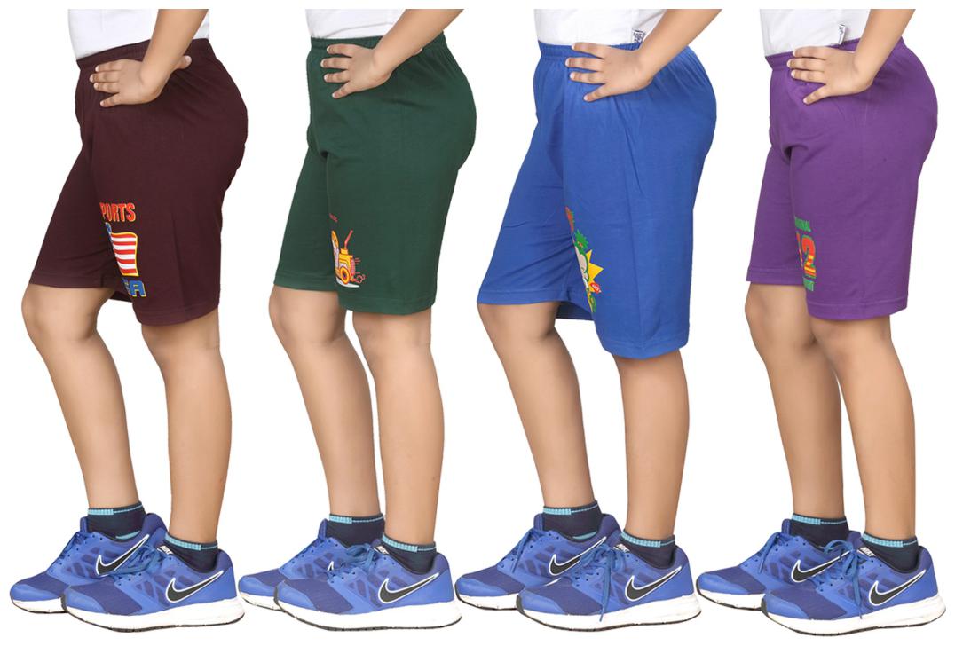 

DONGLI BOYS PRINTED SHORTS (PACK OF 4)