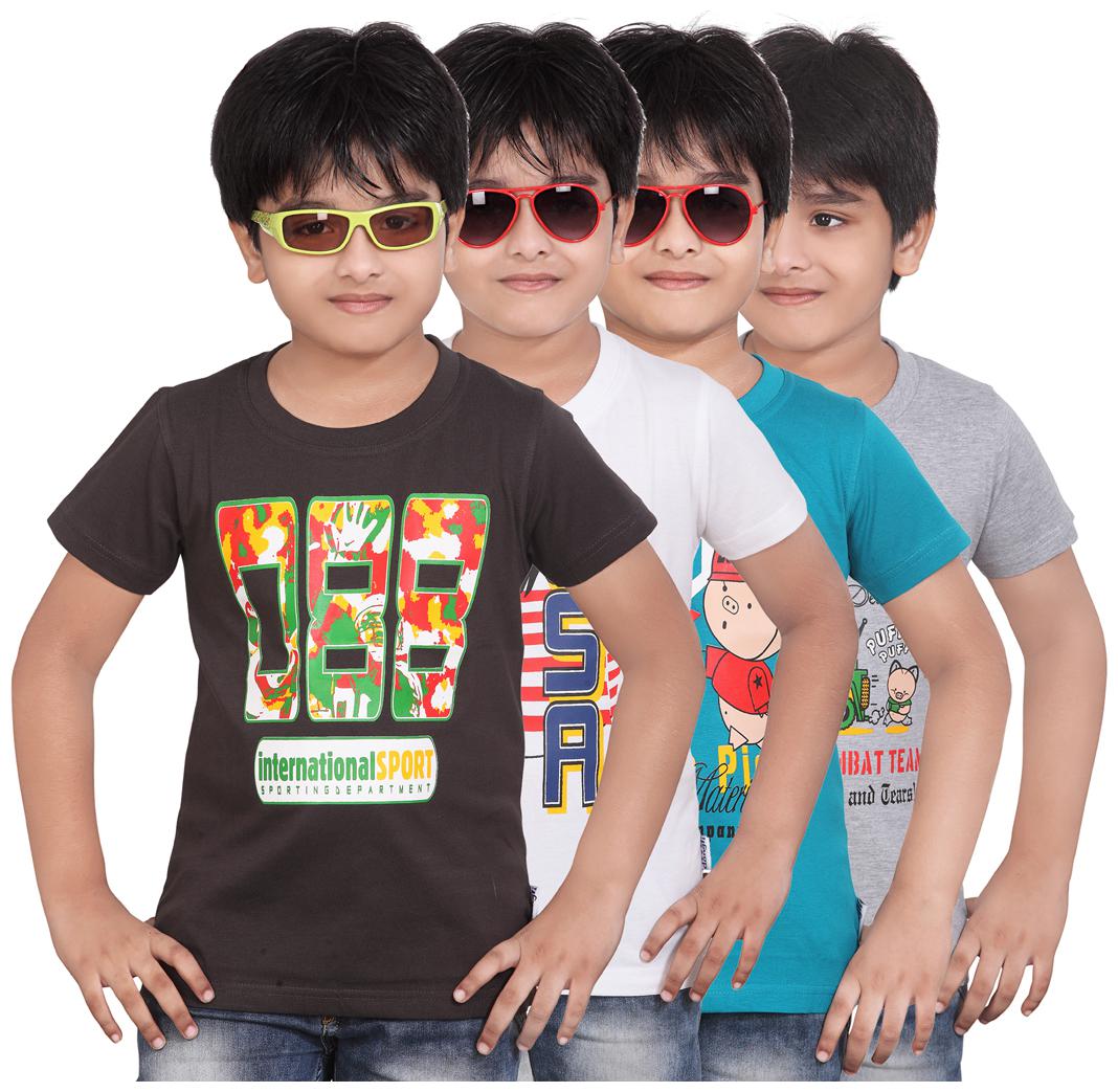 

Dongli Multicolor Printed Round Neck T-Shirt (2-3 Years)