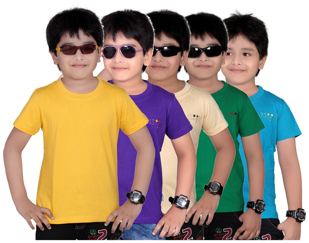 

Dongli Multicolor Solid Round Neck T-Shirt (10-11 Years)