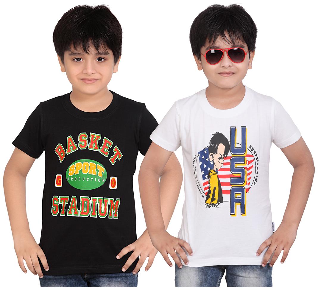 

Dongli Pack Of 2 Printed Round Neck T-Shirt (10-11Year)