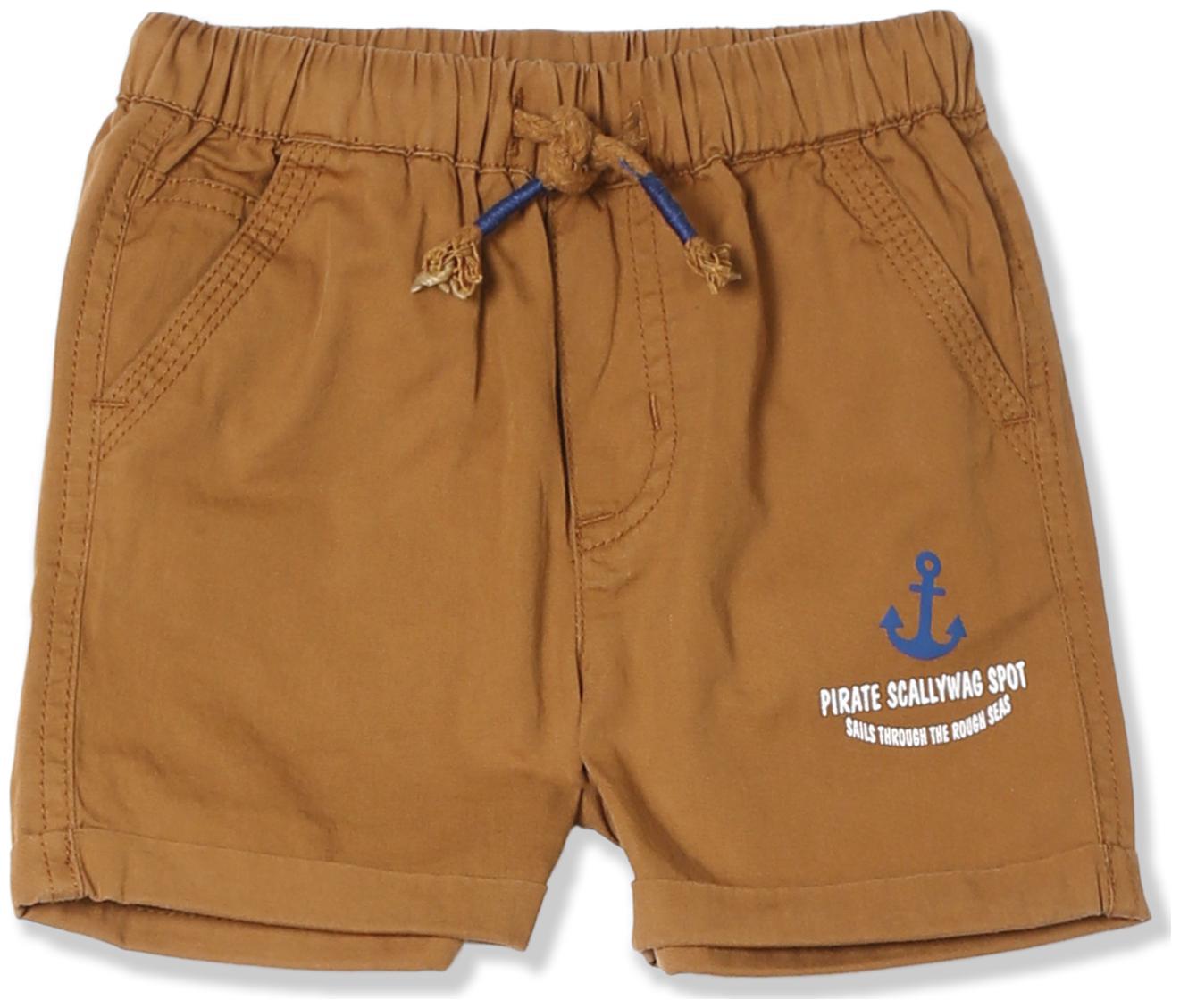 

Donuts Baby boy Cotton Solid Shorts - Brown