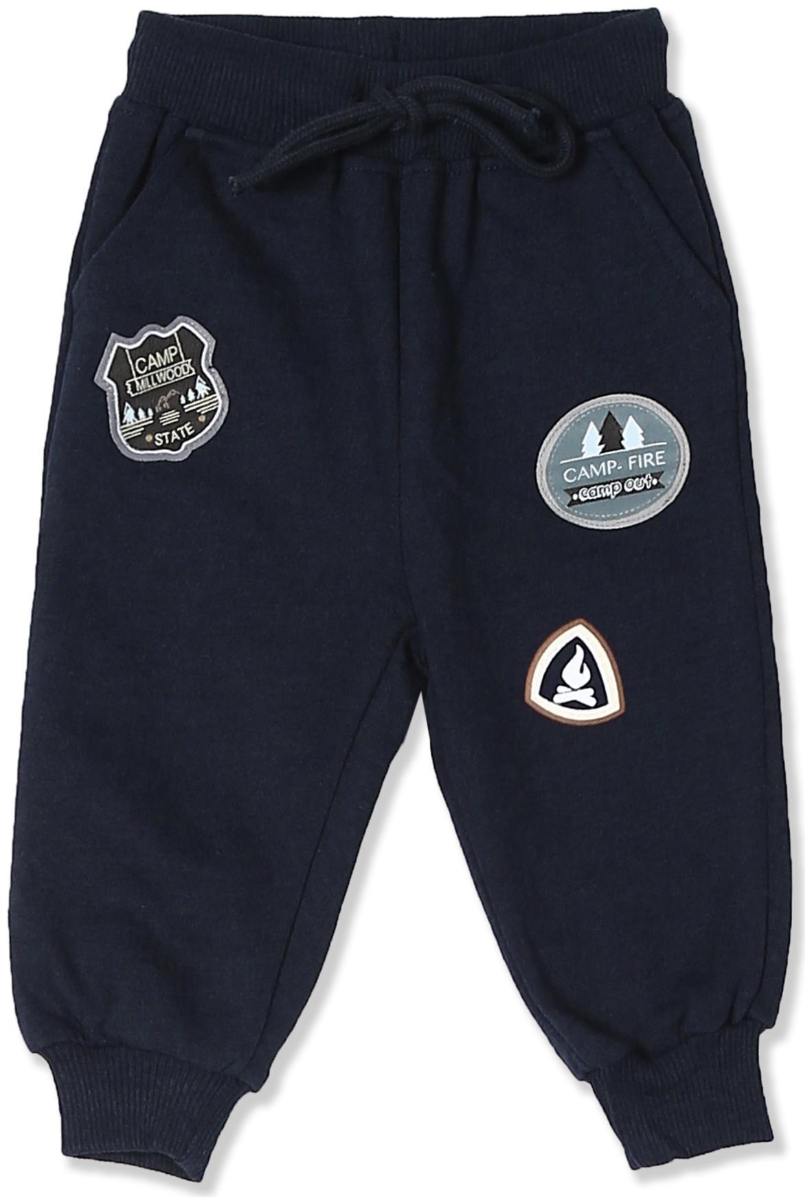 

Donuts Baby boy Cotton Applique Pyjama - Blue