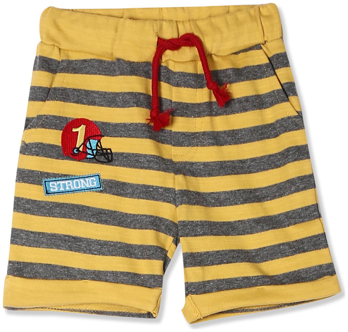 

Donuts Baby boy Cotton Solid Shorts - Yellow