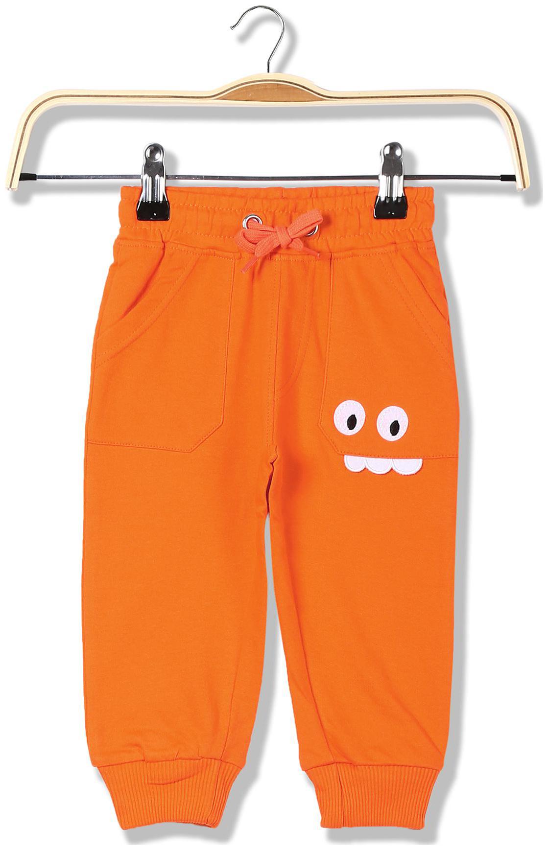 

Donuts Baby boy Cotton Printed Trousers - Orange