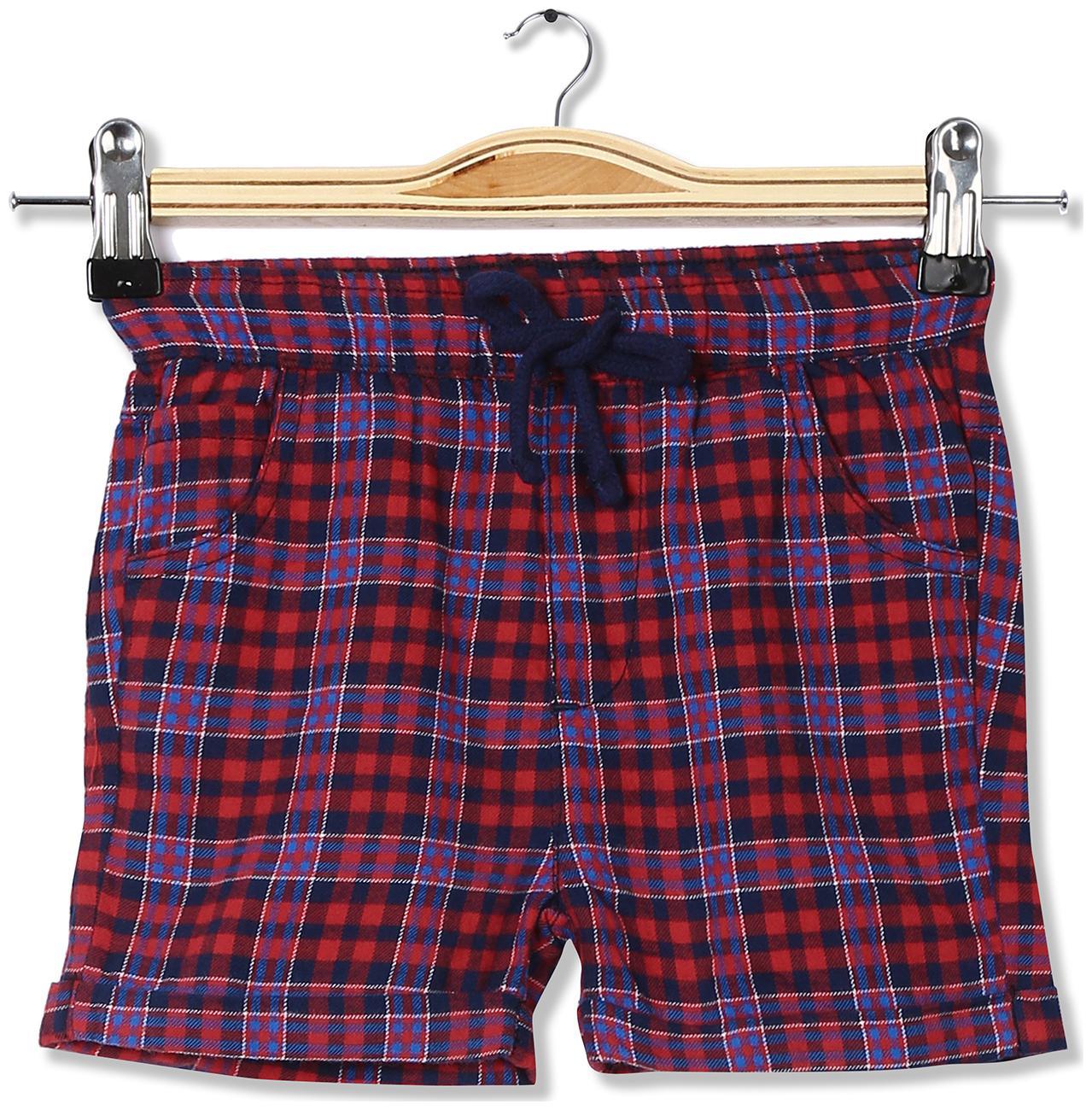 

Donuts Baby boy Cotton Printed Shorts - Red