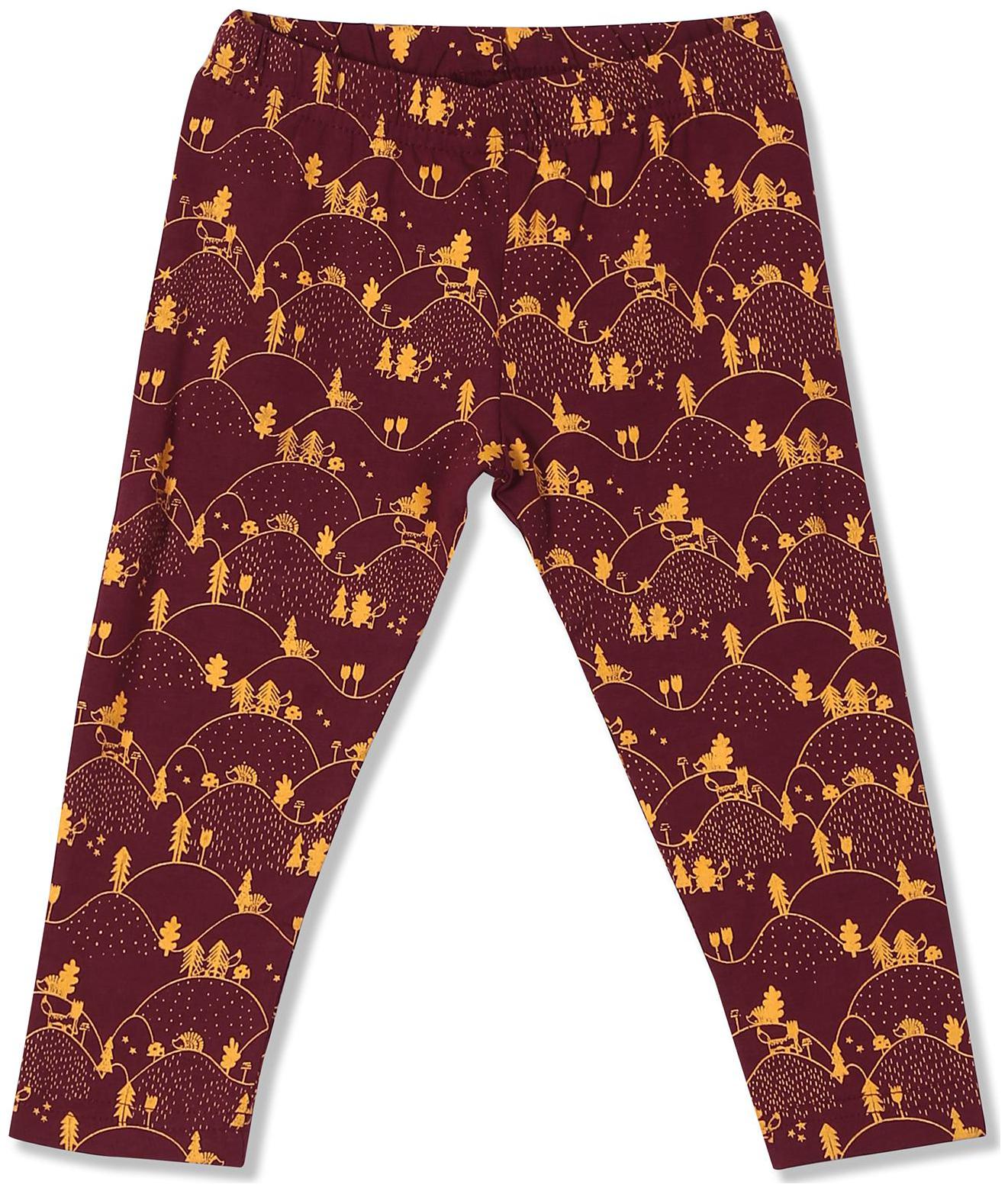 

Donuts Baby girl Cotton blend Printed Leggings - Maroon