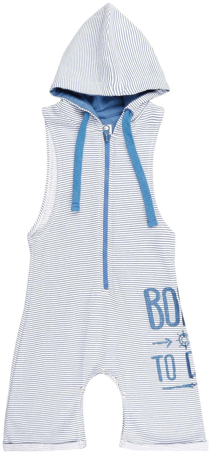 

Donuts Baby boy Cotton Striped Romper - White