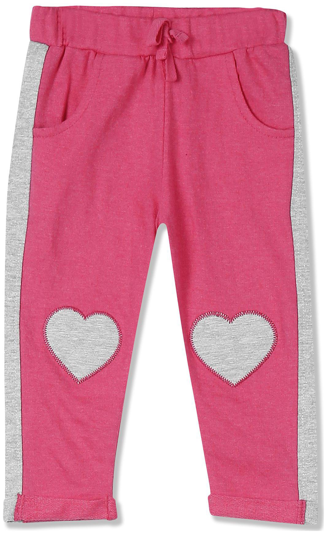 

Donuts Baby girl Cotton Solid Trousers - Pink