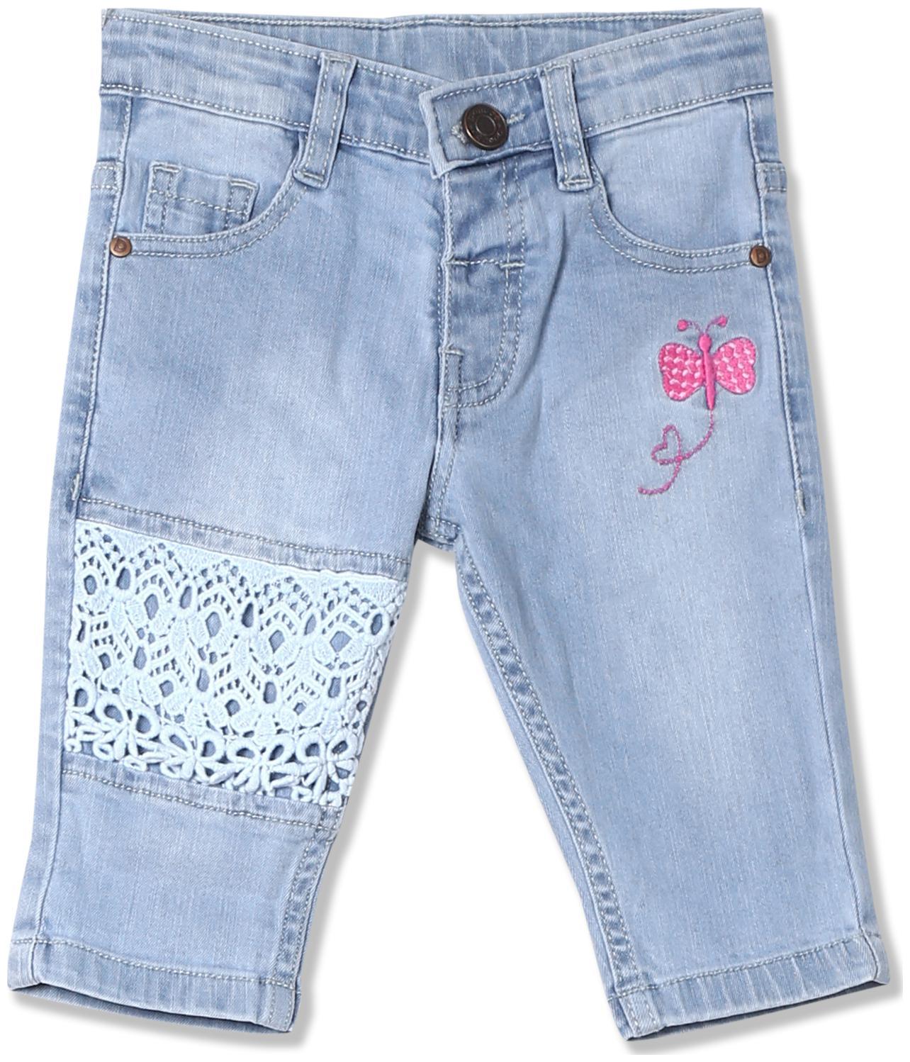 

Donuts Baby girl Cotton blend Embroidered Jeans - Blue