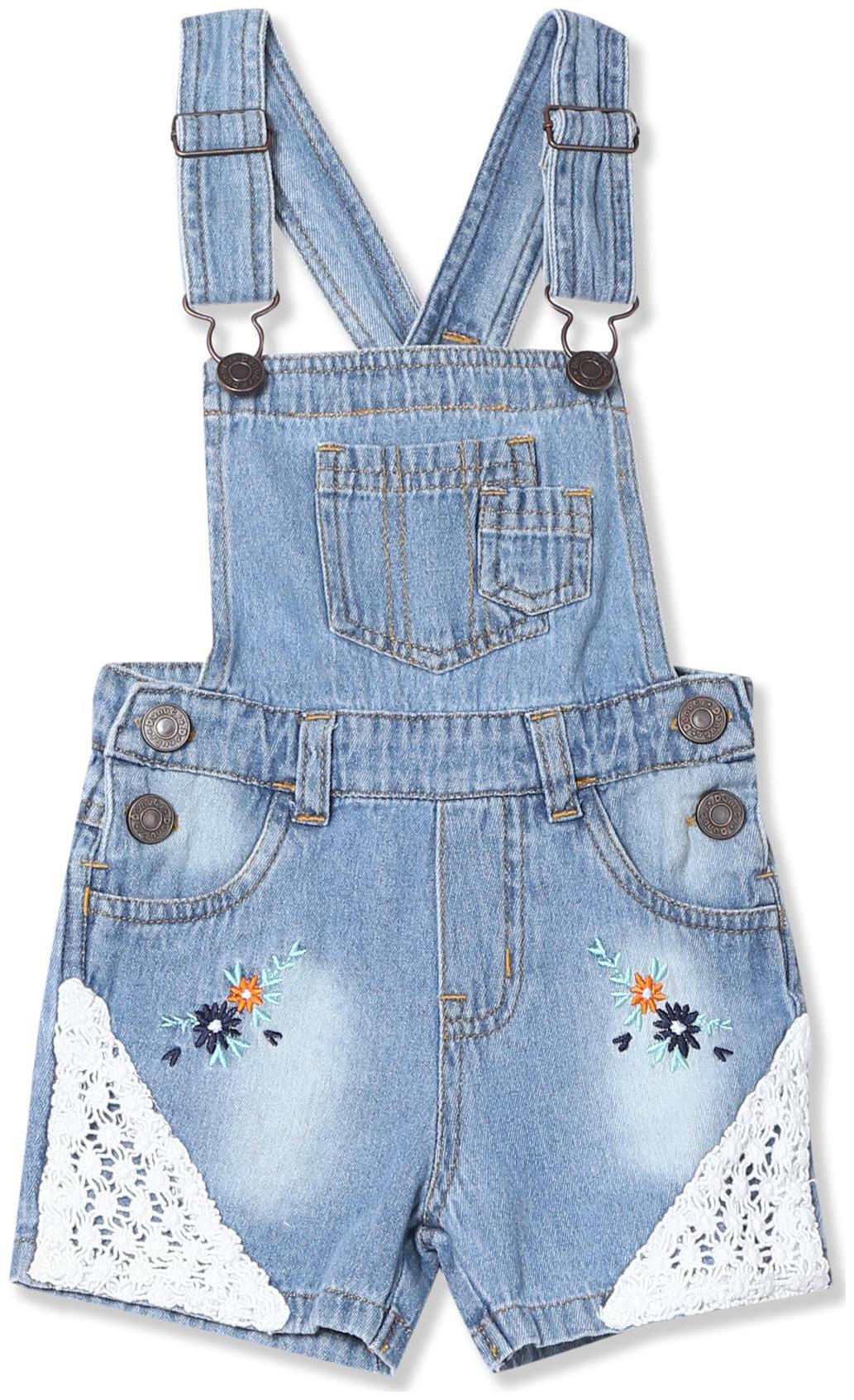 

Donuts Baby girl Cotton Solid Onesie - Blue