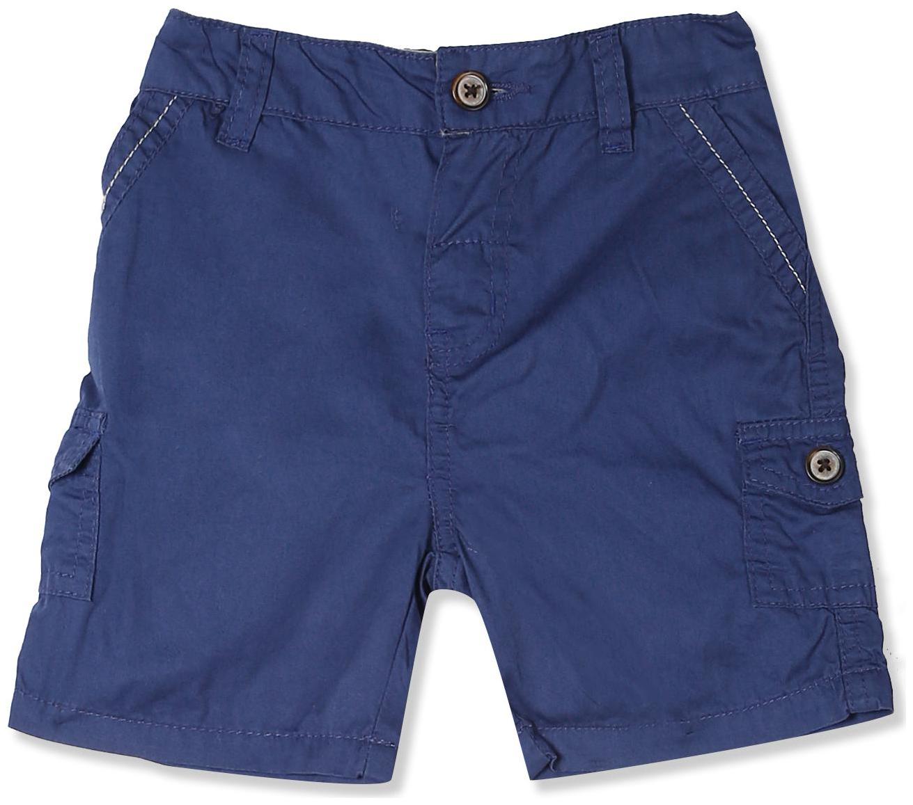 

Donuts Baby boy Cotton Solid Shorts - Blue