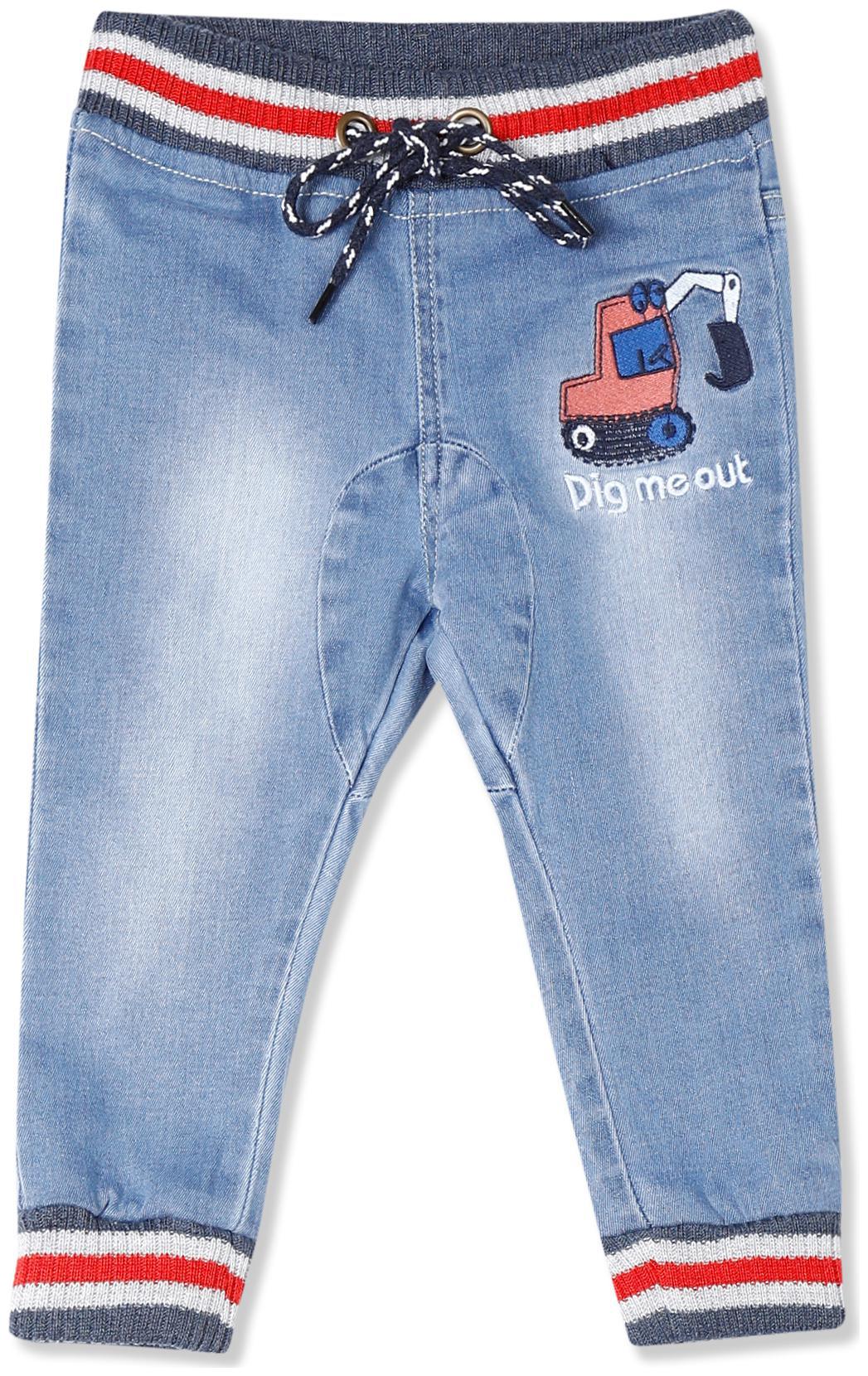 

Donuts Baby boy Cotton Solid Jeans - Blue