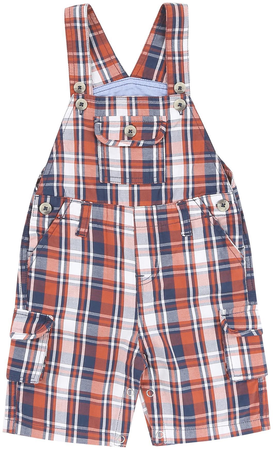 

Donuts Baby boy Cotton Checked Onesie - Multi
