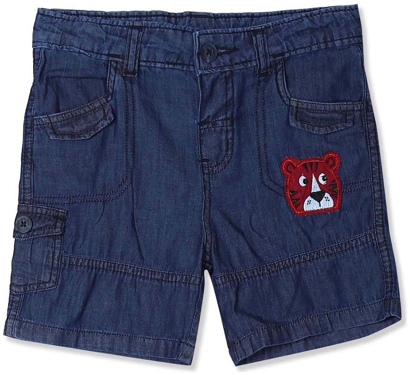 

Donuts Baby boy Cotton Solid Shorts - Blue