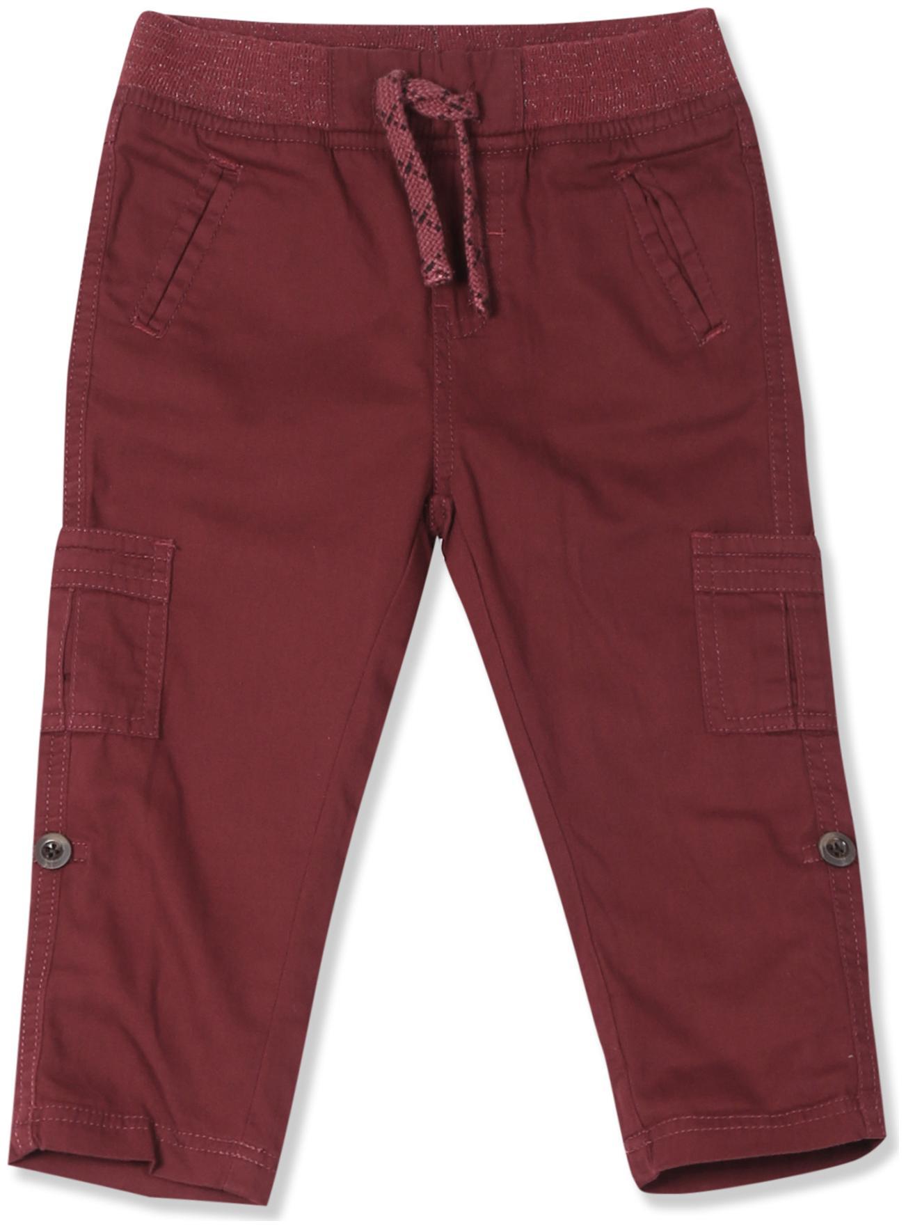 

Donuts Baby boy Cotton Solid Trousers - Red