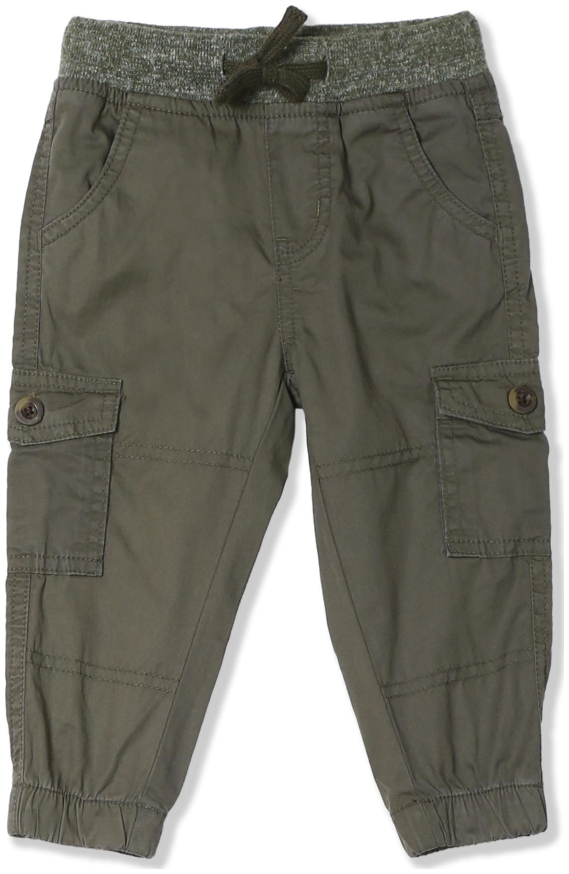 

Donuts Baby boy Cotton Solid Trousers - Green