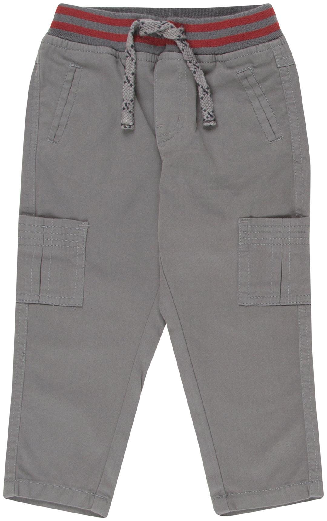

Donuts Baby boy Cotton Solid Trousers - Grey