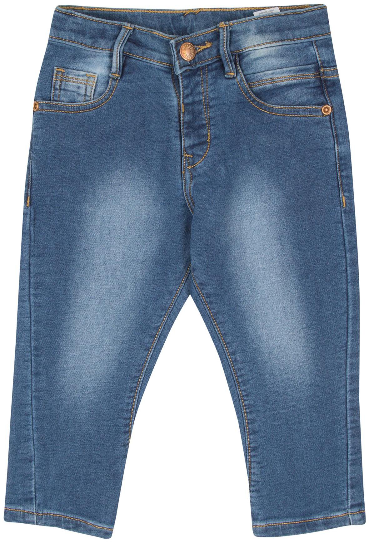 

Donuts Baby boy Cotton Solid Jeans - Blue