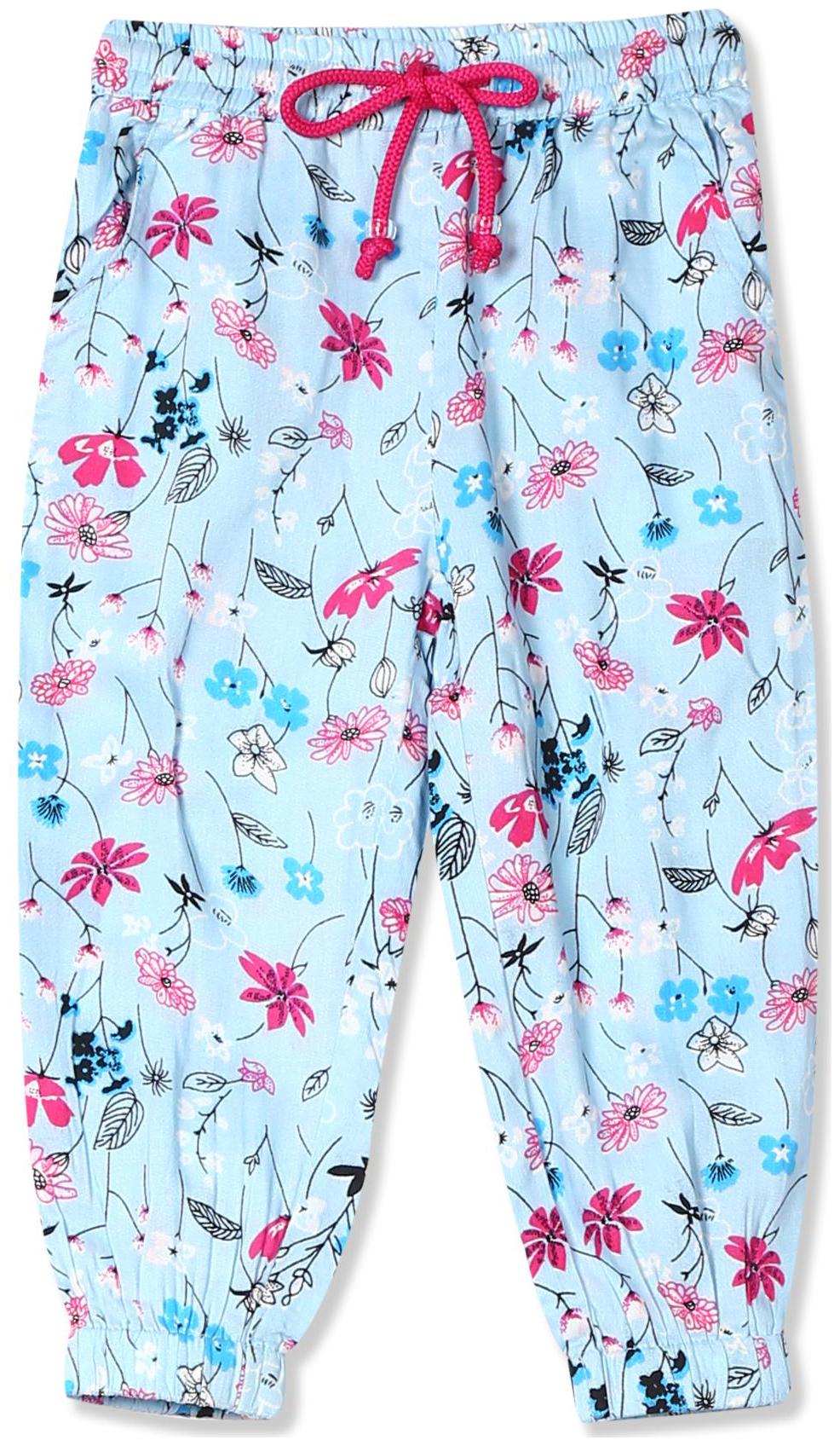

Donuts Baby girl Rayon Printed Trousers - Blue