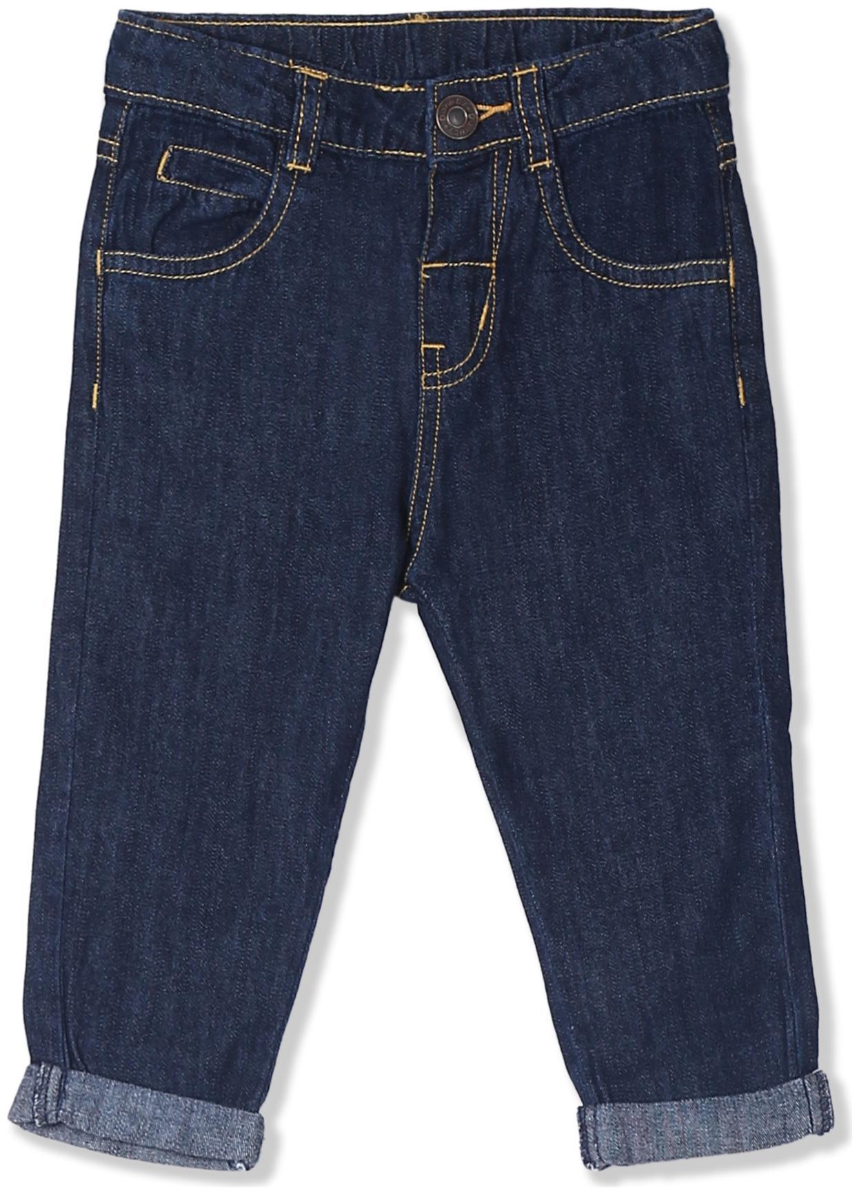 

Donuts Baby boy Cotton Solid Jeans - Blue