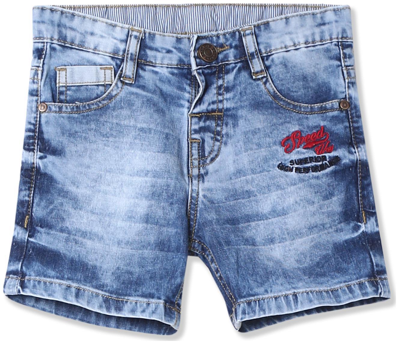 

Donuts Baby boy Cotton blend Acid wash Shorts - Blue
