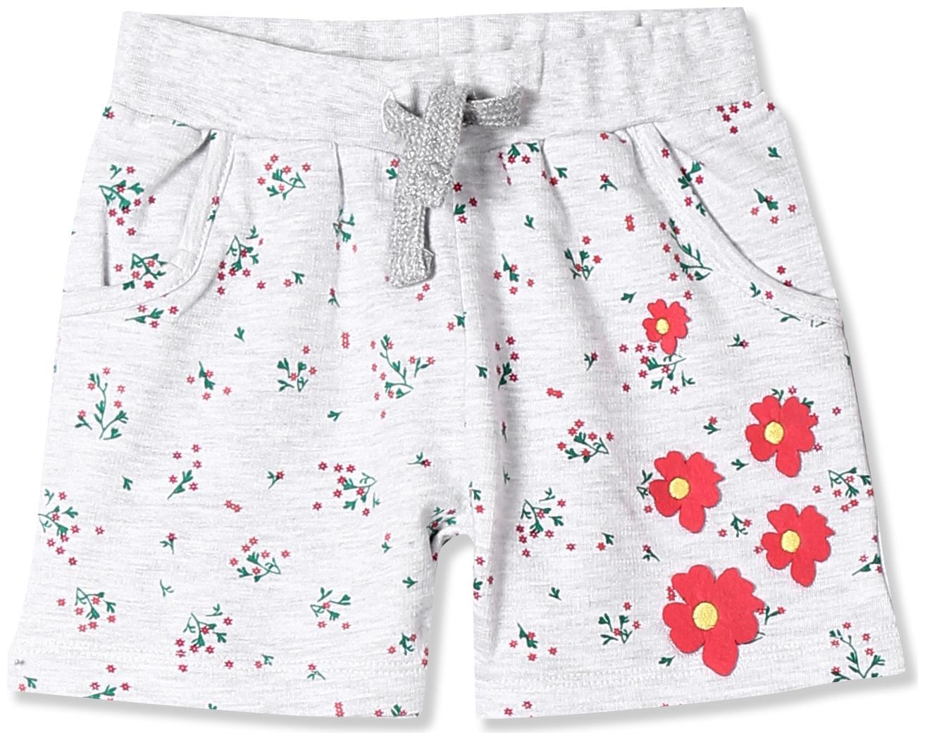 

Donuts Baby girl Cotton Printed Shorts - Grey