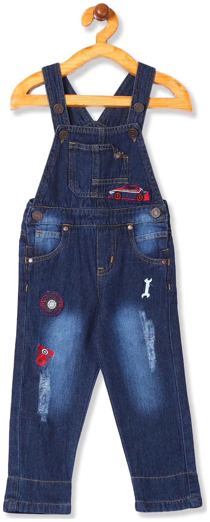 

Donuts Baby boy Cotton Acid wash Jeans - Blue